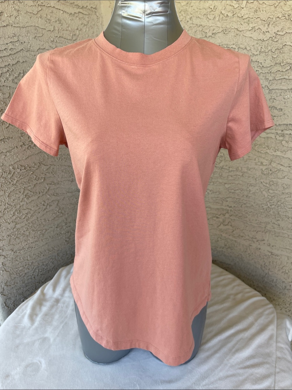Madewell Cotton Crewneck Tee Size M Burnished Blush 100% cotton